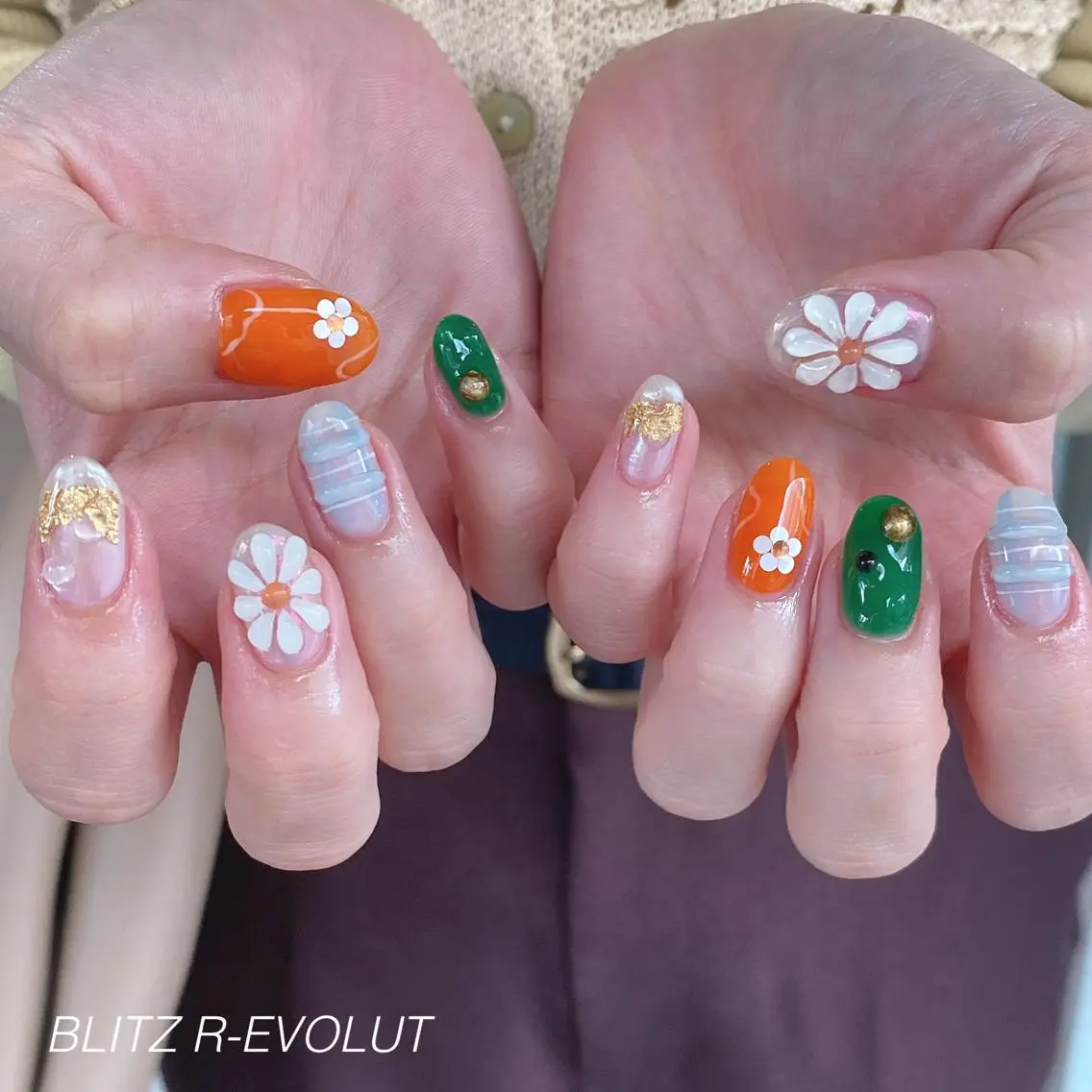 ネイル ハンドネイル ☁️BLITZ 🎀笠原雪音🎀のネイルデザイン