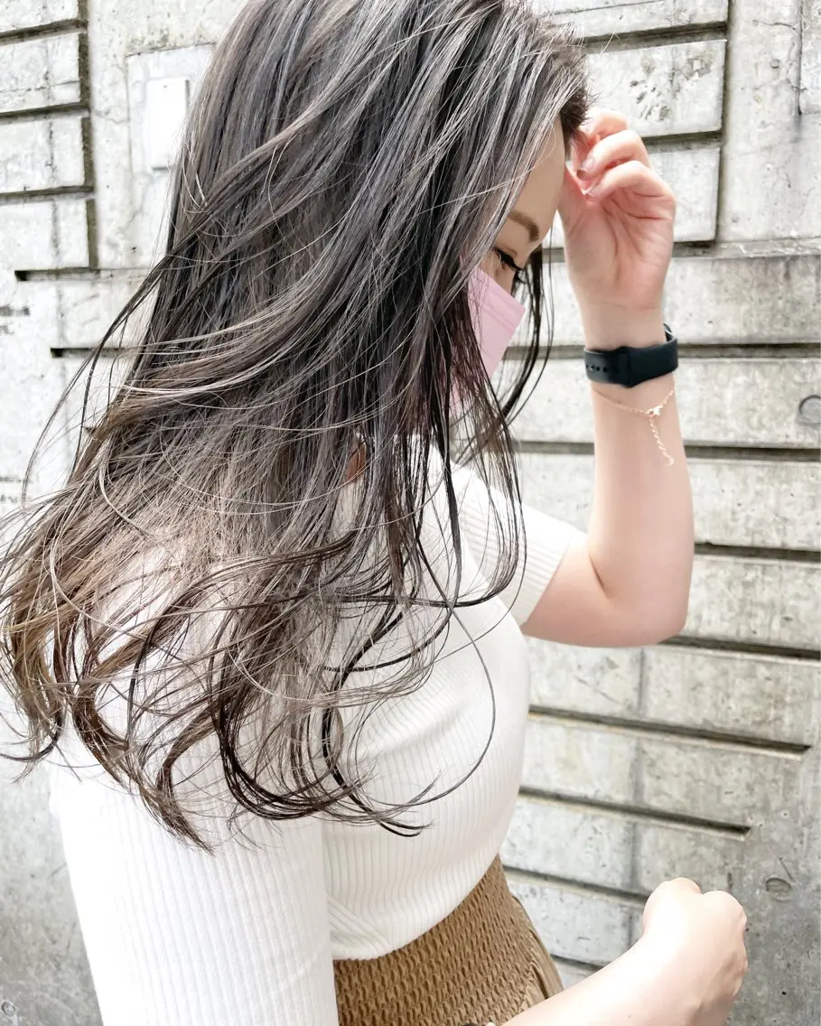 ロング カラー ダブルカラー🦖 /髪質改善⚡️しおりのヘアスタイル