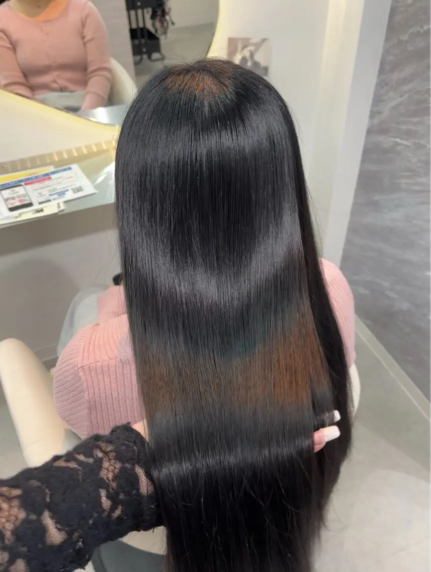 ⚠️詳細要確認【6月限定🐈⬛🎀】毛先カット+毛量調整+シャンプーブロー1stepトリートメント付き🪄︎︎💫の写真