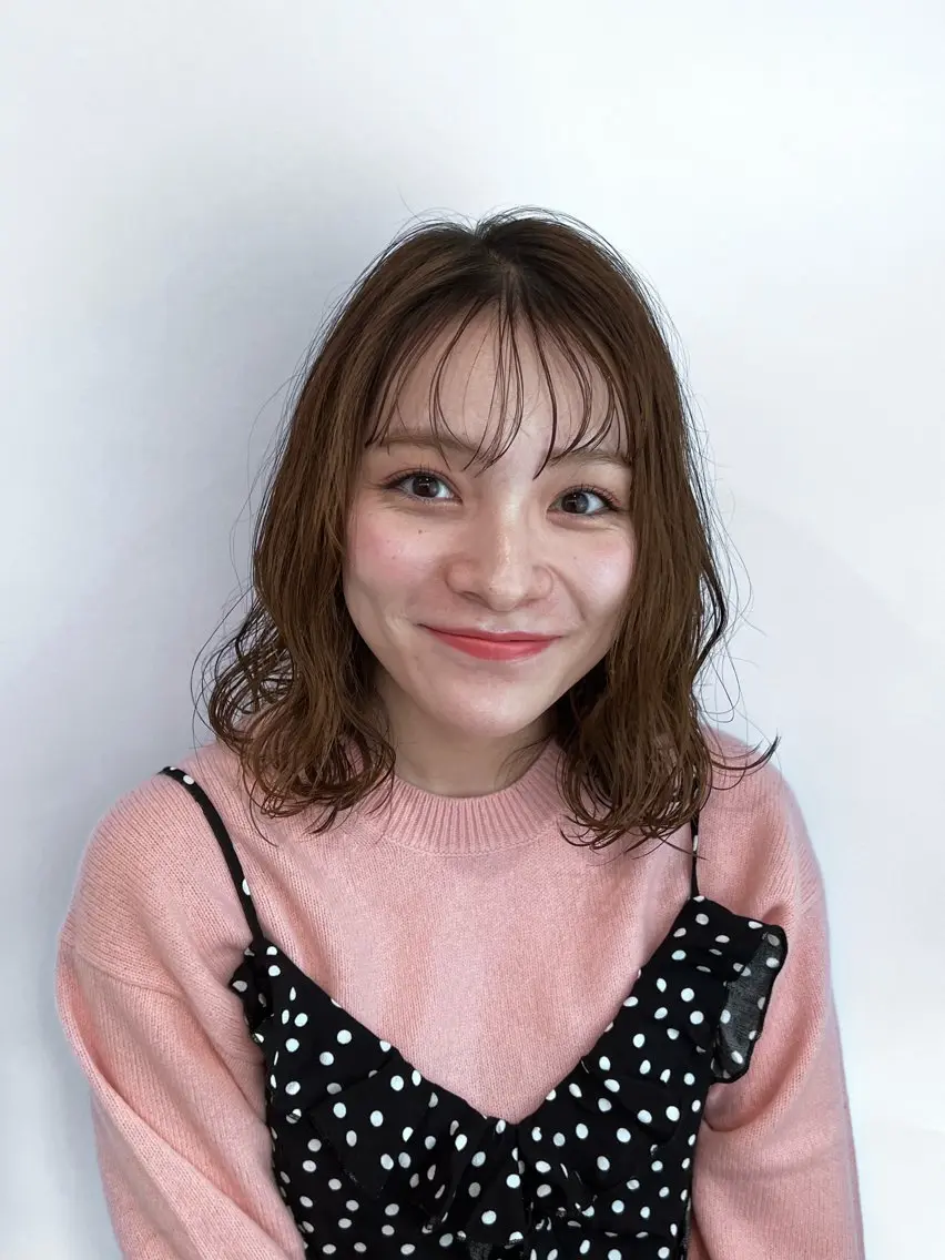 ミディアム パーマ 伊藤 壮尭のヘアスタイル