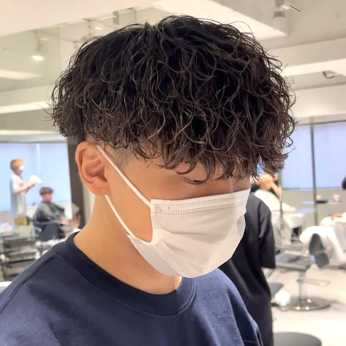 ショート パーマ メンズ カット パーマ ヘアセット 柏メンズ特化 THE3rdHAIRのヘアスタイル