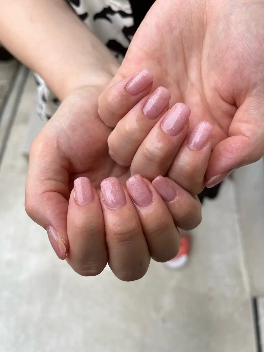 ネイル マグネットネイル ピンク ハンドネイル Same🎀 所沢ネイルサロンのネイルデザイン