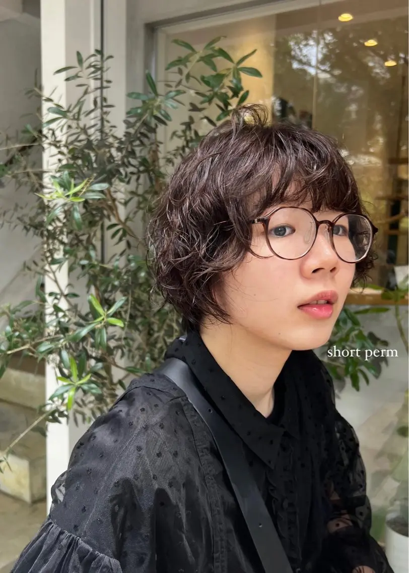 ショート ショートボブ ボブ ショートヘア パーマ/名古屋パーマ / コデラ ナナホのヘアスタイル