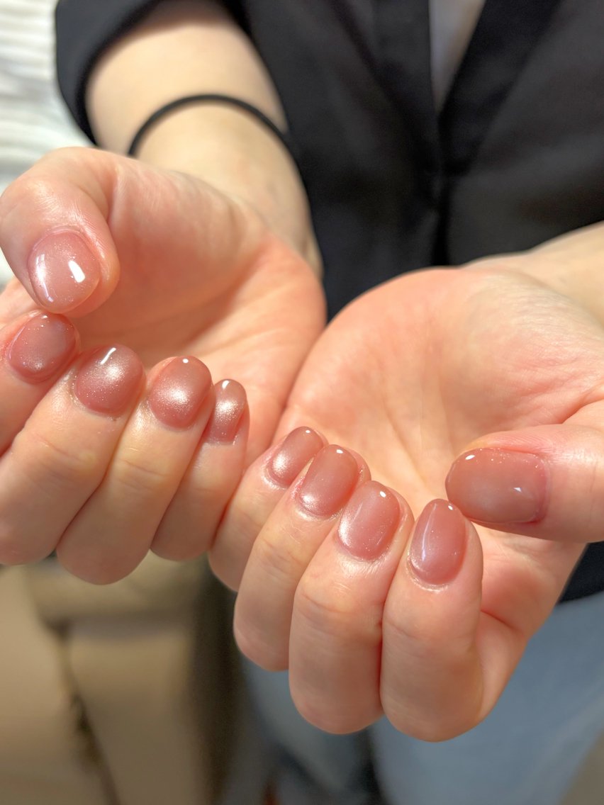 ネイル ジェルネイル キラキラネイル マグネットネイル ニュアンスネイル オフィスネイル ハンドネイル tamu nail 金町のネイルデザイン