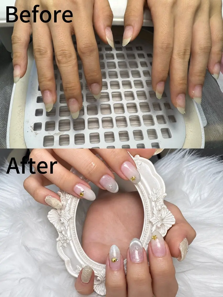 ネイル AUMINailみゆ 長さだしモデル募集中のネイルデザイン