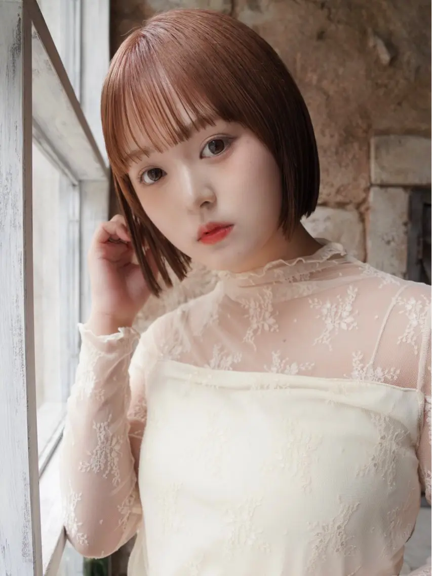 【憧れのタッセルボブ✨】 似合わせcut +艶ケア縮毛矯正の写真
