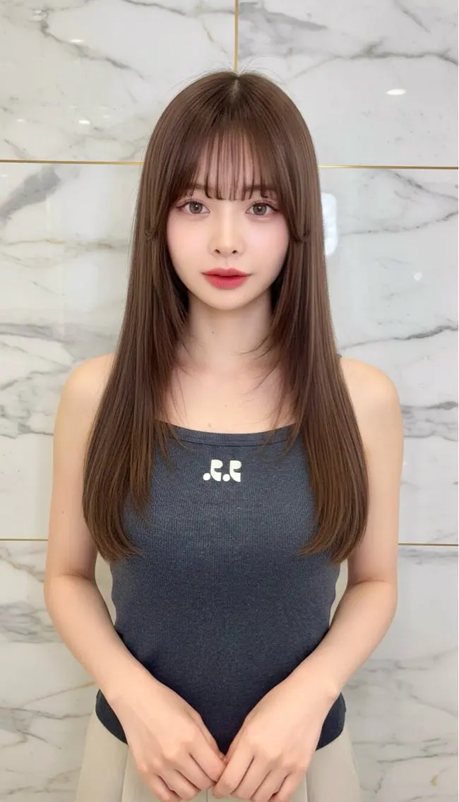 ロング カット ヘアカラー トリートメント ♡大人カワイイ hair♡徳井はやとのヘアスタイル