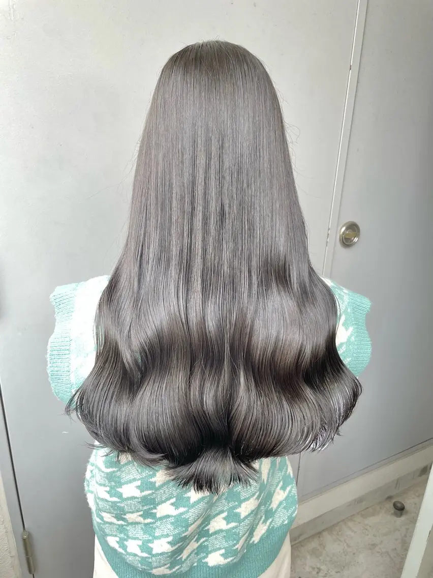 セミロング カラー ヘアアレンジ Over hair_ misakiのヘアスタイル