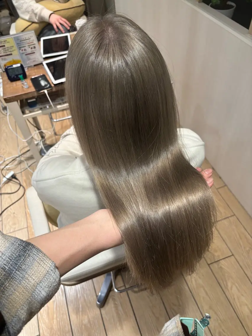 ロング カラー ヘアカラー トリートメント 似合わせレイヤー/ 髪質改善/菊池真稔のヘアスタイル