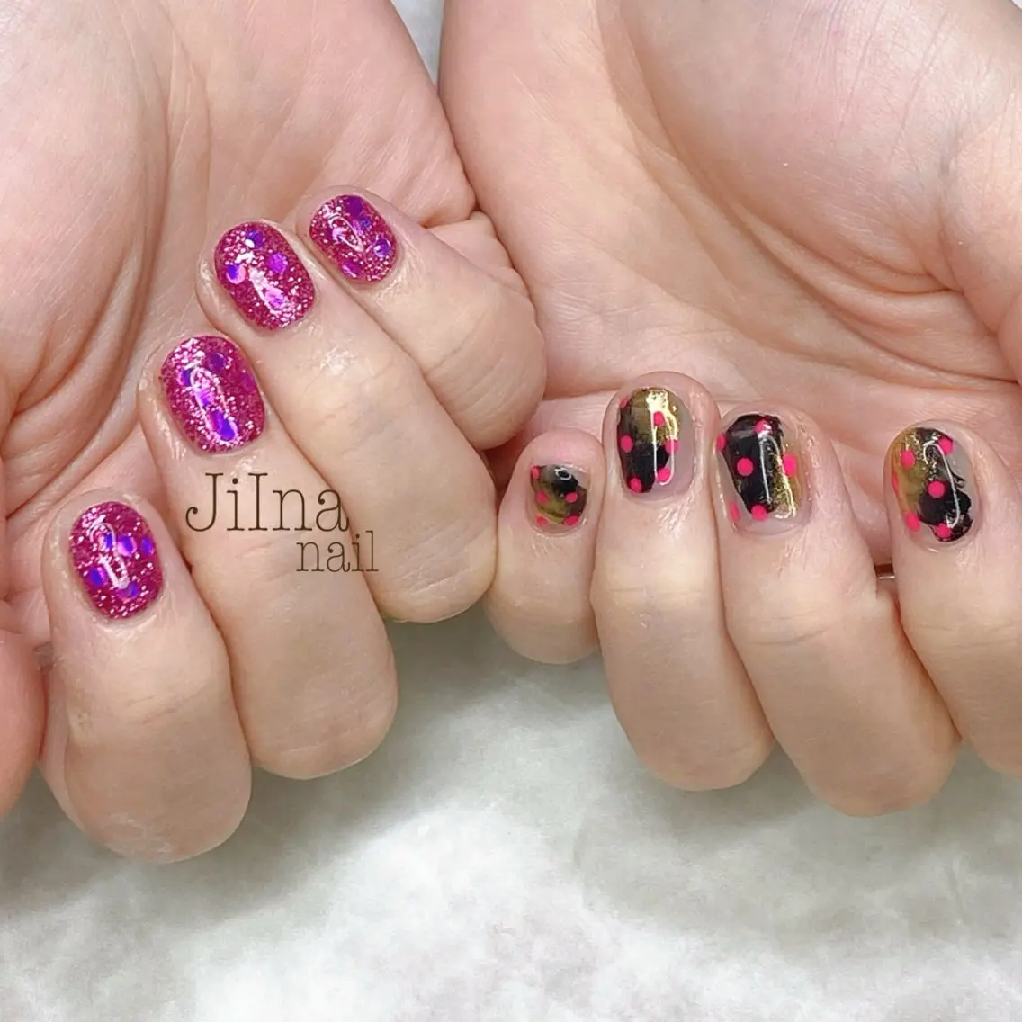 ネイル 持ち込み JiIna nailのネイルデザイン
