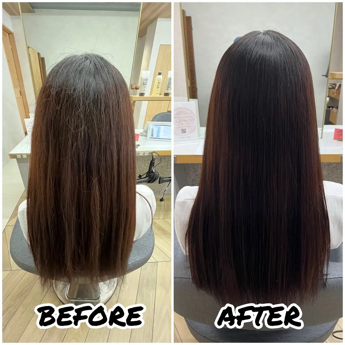 ロング カット 縮毛矯正 トリートメント 髪質改善美容師 鈴木のヘアスタイル