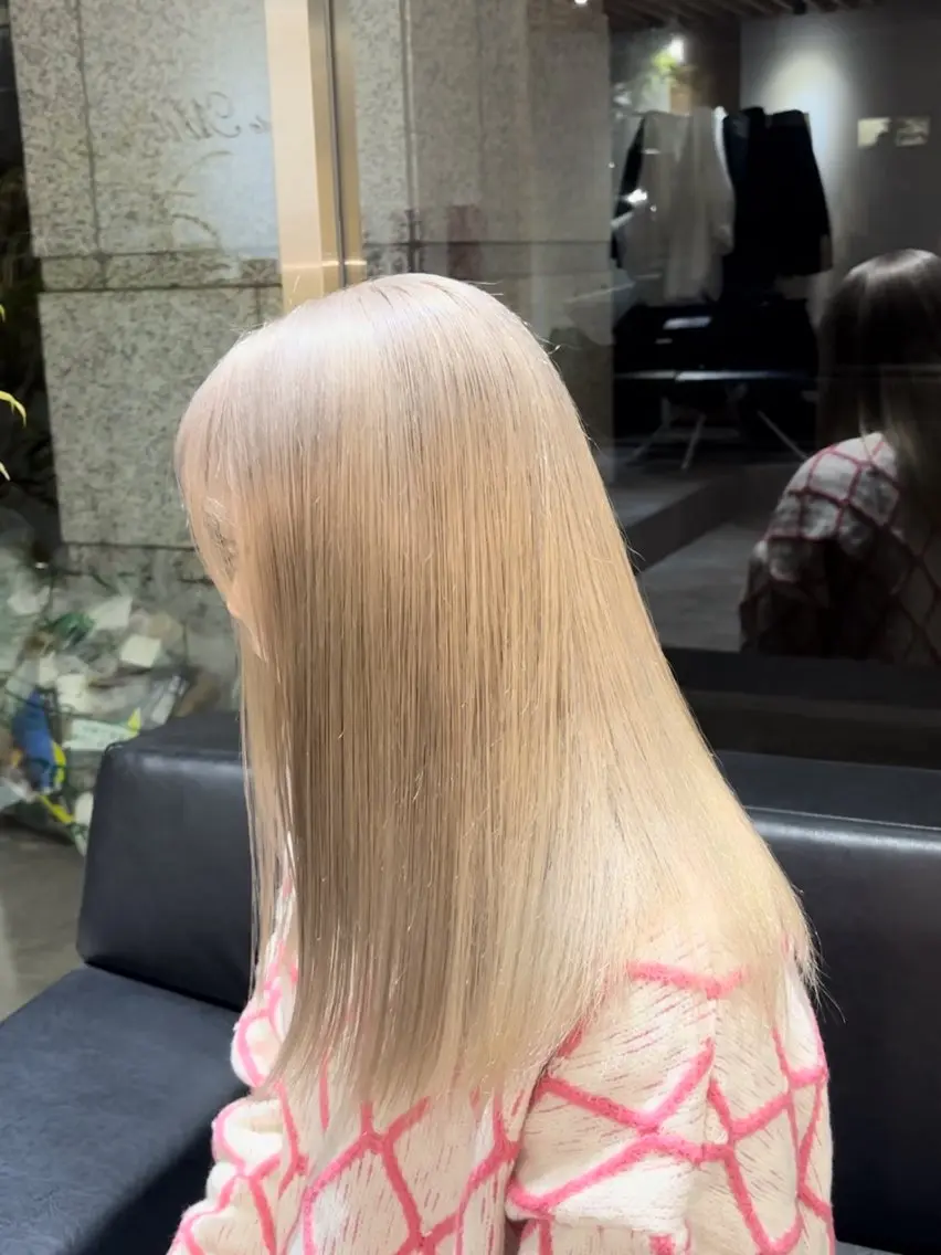 ブリーチありダブルカラー➕トリートメント🎀💖の写真