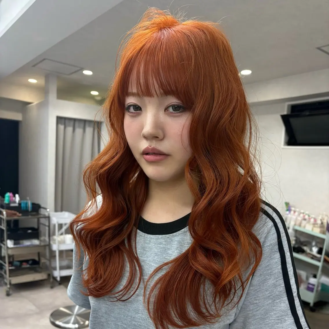 ロング カラー ヘアカラー トリートメント うる艶/ハイトーン 🎀hina🎀のヘアスタイル