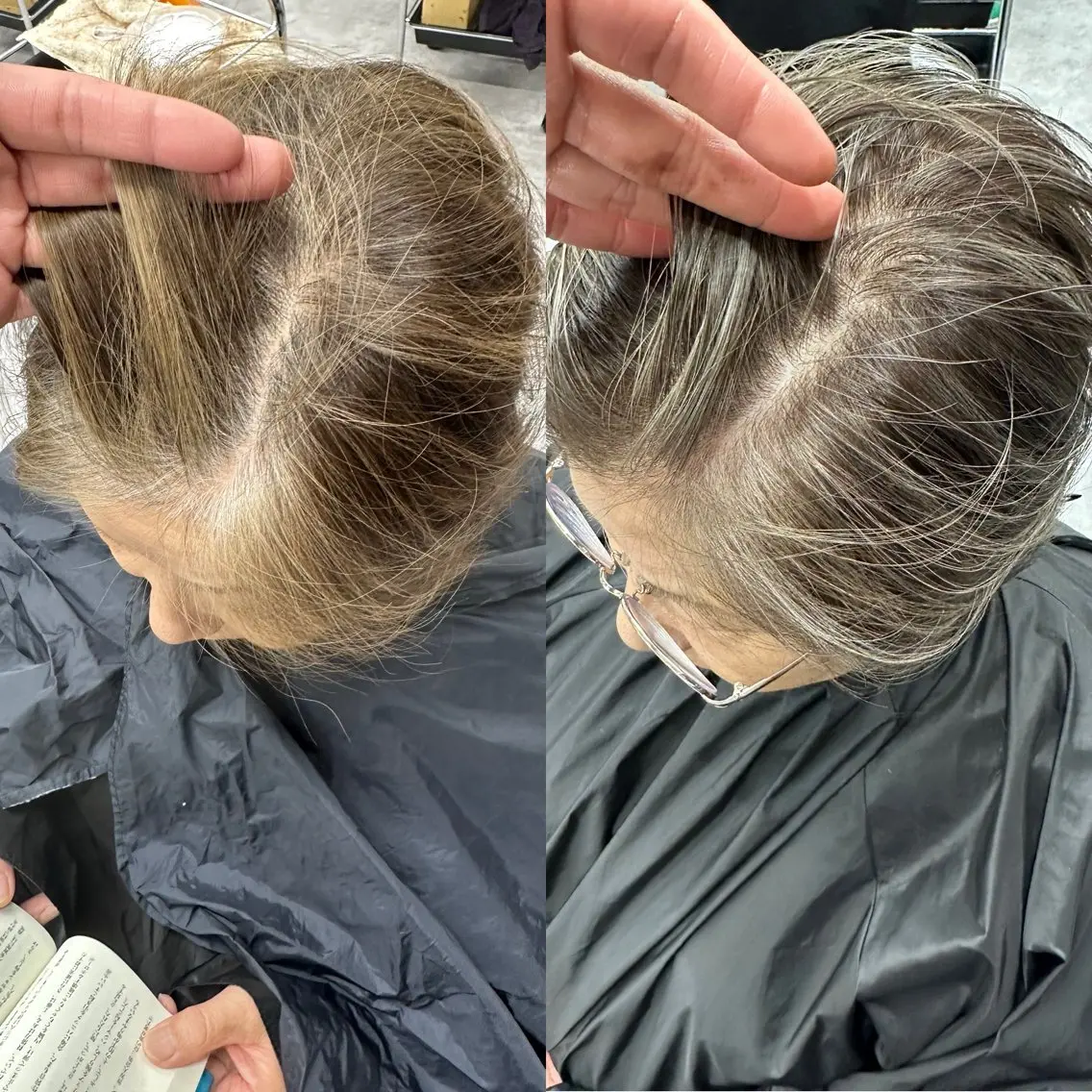 ショート カラー ヘアアレンジ ヘアカラー トリートメント 久米 治仁のヘアスタイル