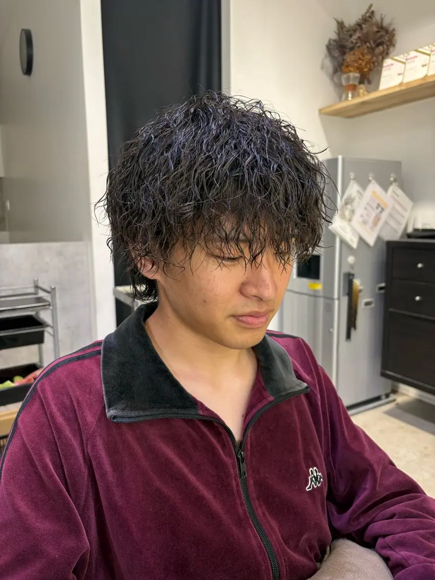 パーマ メンズ メンズパーマ ツイストスパイラルパーマ スパイラルパーマ パーマ 大澤 琉聖のヘアスタイル