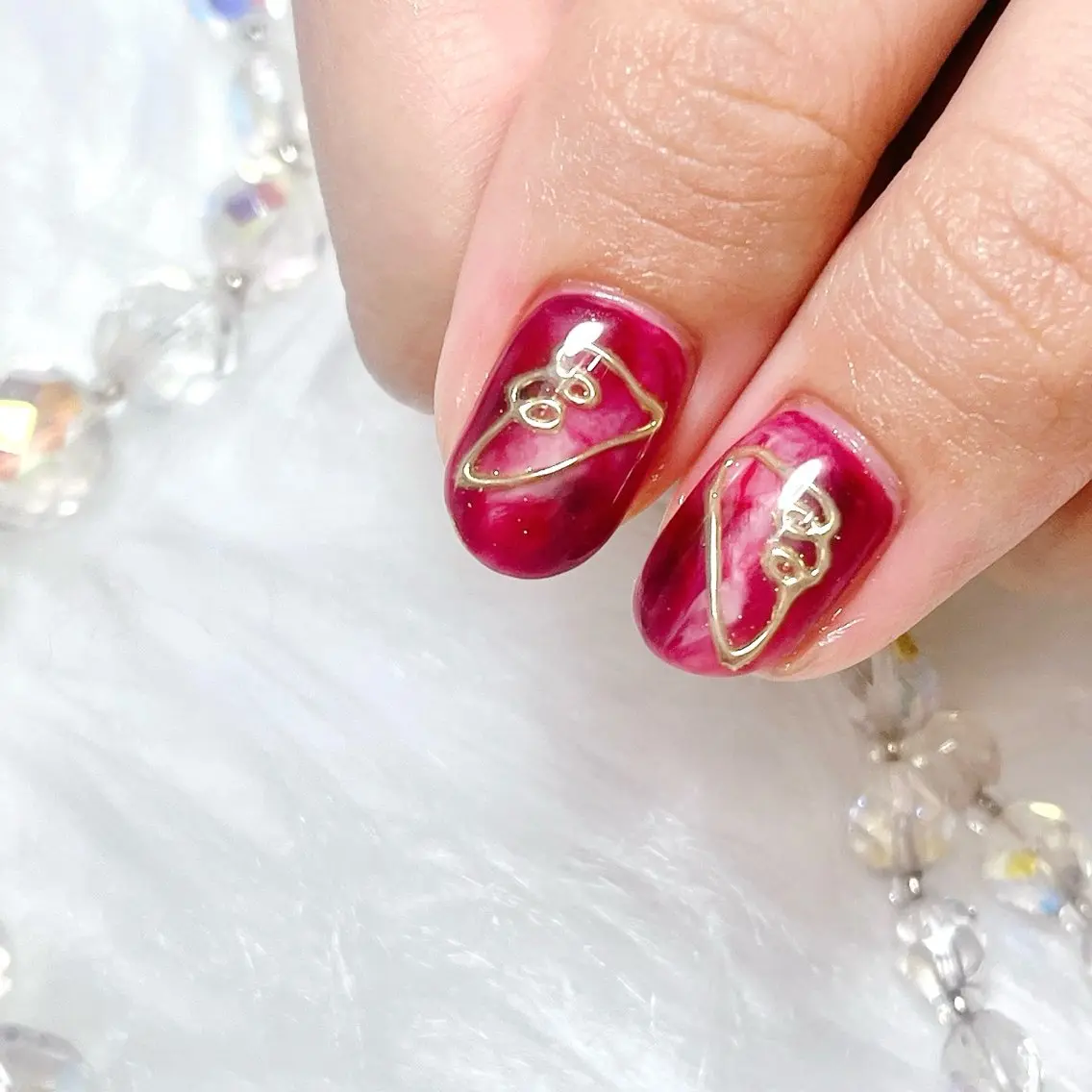 ネイル アートネイル ミラーネイル ハンドネイル Nailsalon Nearのネイルデザイン