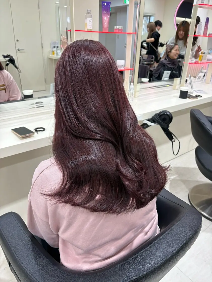 ロング カラー ヘアアレンジ ヘアカラー 💟RINNA 艶カラー💟のヘアスタイル