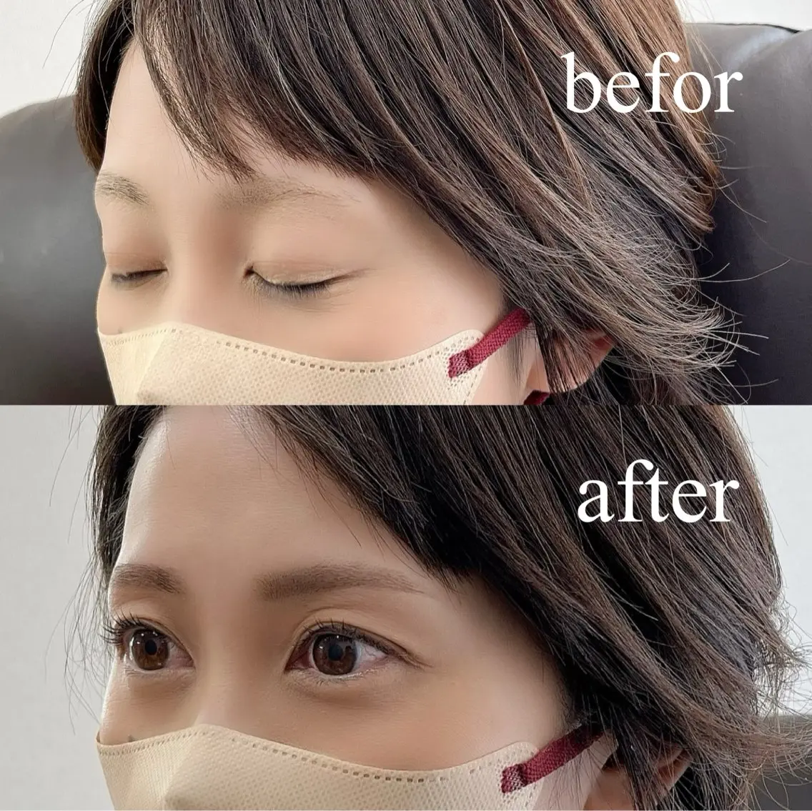 👀まつ毛パーマ＋眉毛デザインwax🍯でお顔を垢抜けさせたい方に👩🏻‍🦰🌈整顔整眉デザインで明るくイキイキ✨の写真