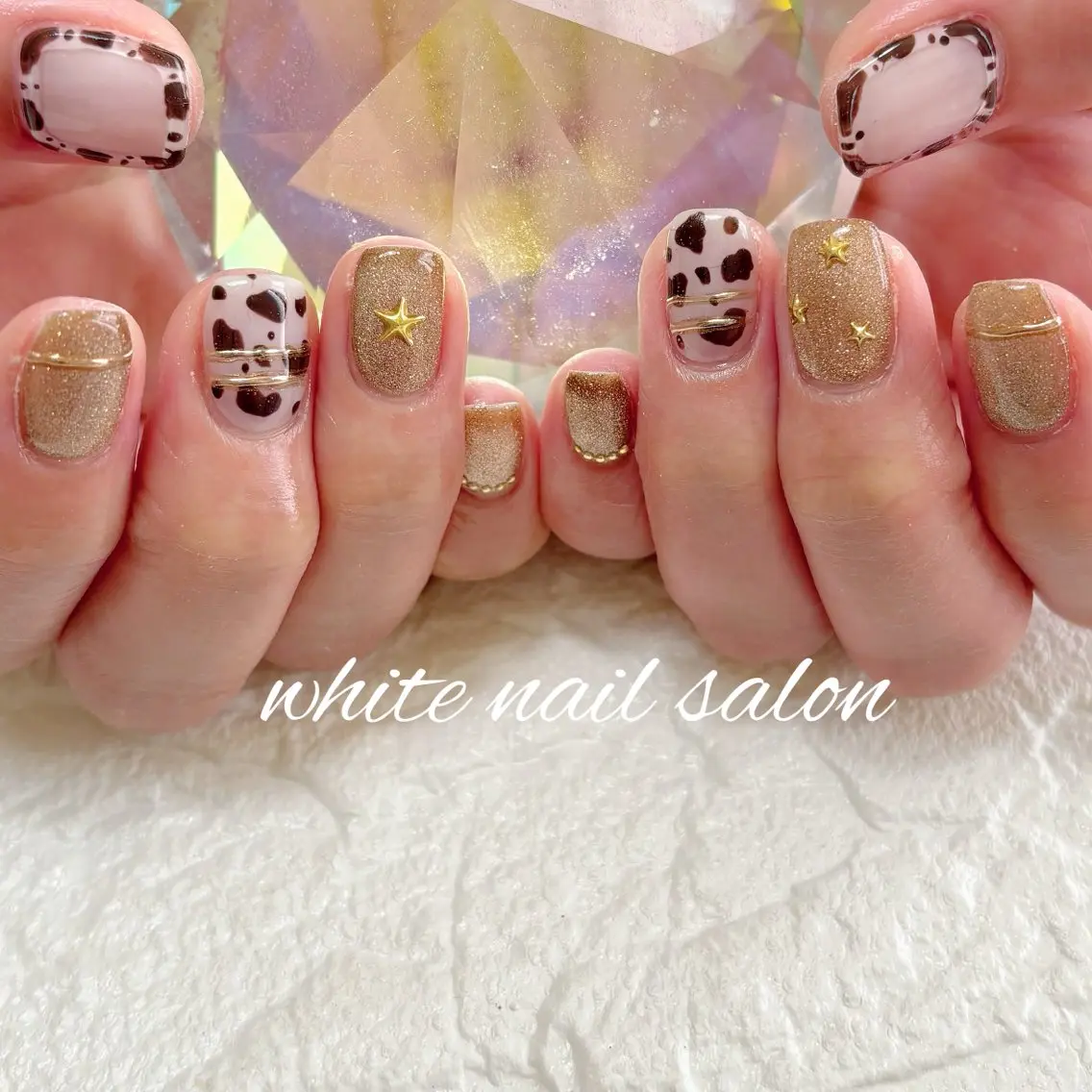 ネイル フットネイル ラメ(グリッター) 持ち込み ハンドネイル white nail salonのネイルデザイン
