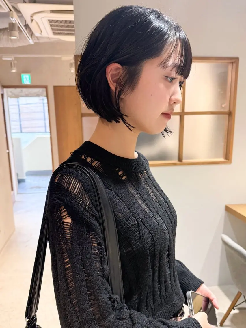ショート カット トリートメント 似合わせボブ×地毛風 縮毛矯正❕ayanaのヘアスタイル