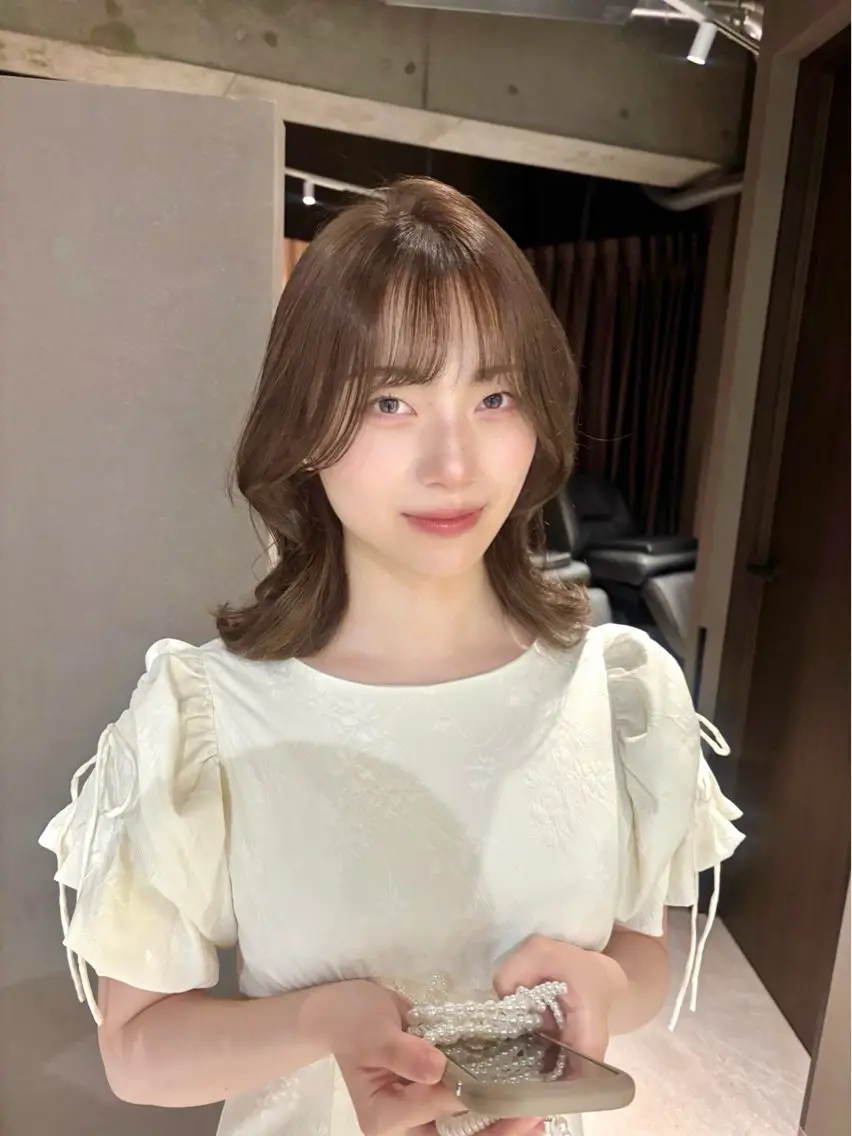 🎀《当日限定》 前髪カット+ケアカラー+クイックトリートメントの写真