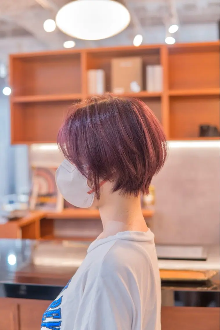 ショート ショートボブ ピンクラベンダー ボブ 似合わせカット ショートヘア 原颯希/ ボブ/ショートのヘアスタイル