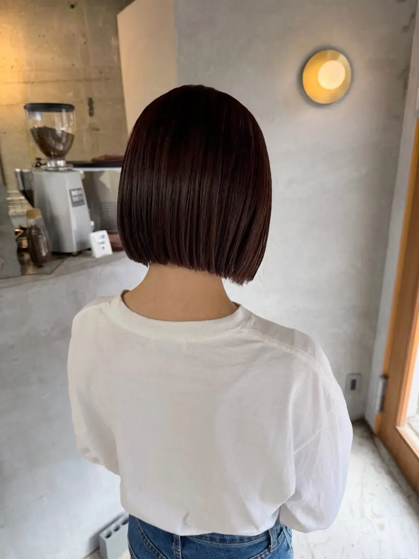 ショート カラー ブラウンカラー ココアブラウン ボブ ボブ支持率NO1 🌈CHIKAのヘアスタイル
