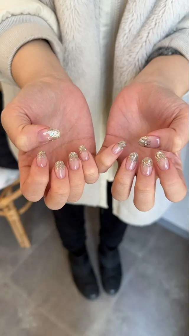 ネイル ラメ(グリッター) ラメグラデーション nail Han houseのネイルデザイン