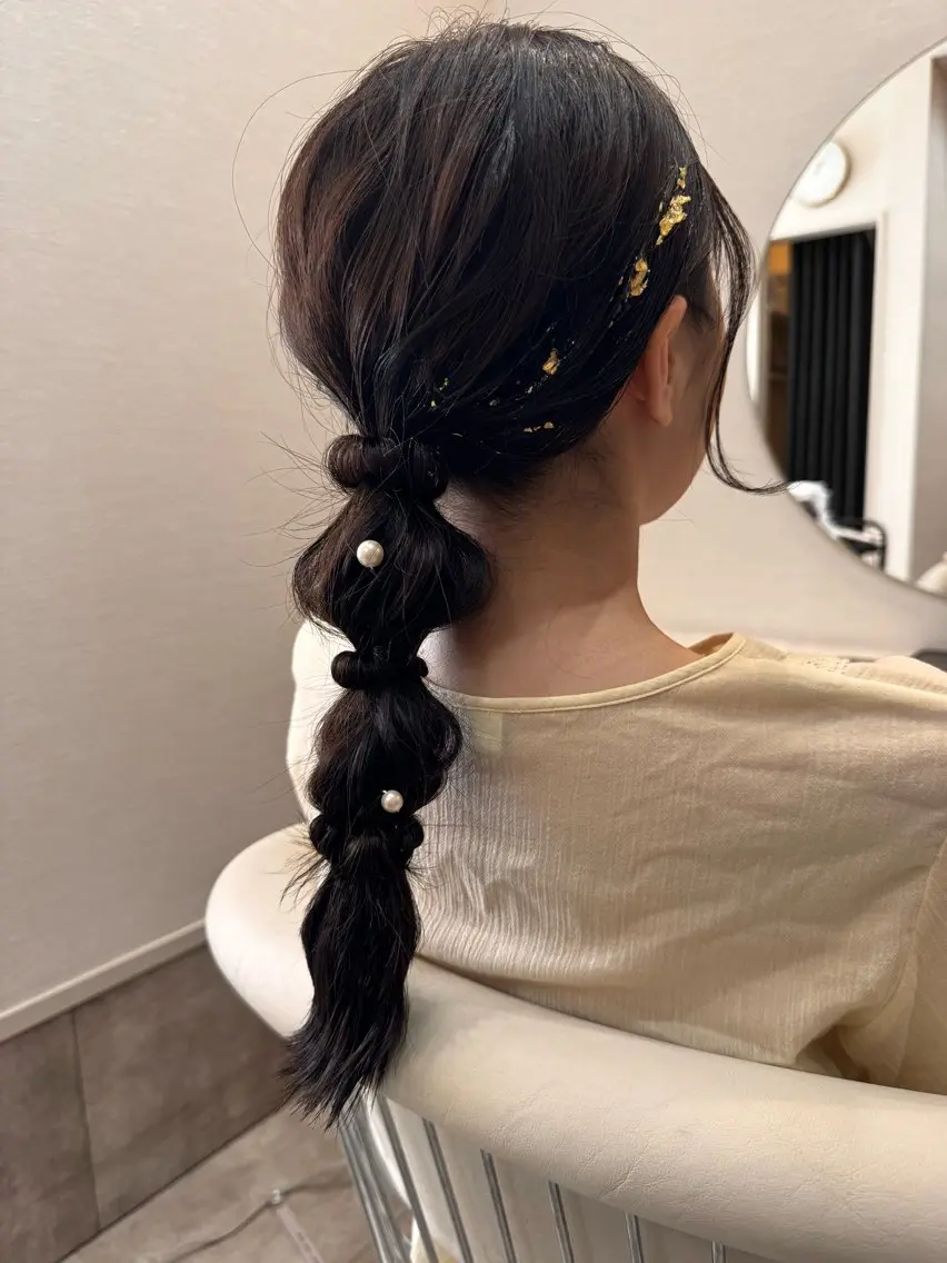 ロング ヘアセット 伴藤 寿男のヘアスタイル
