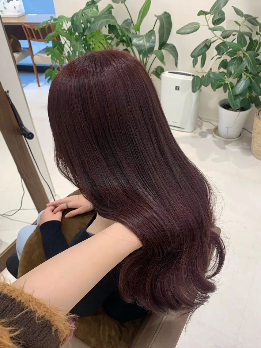 ロング カラー ラベンダーカラー カット ヘアカラー トリートメント Liru:smart salon/茅ヶ崎のヘアスタイル