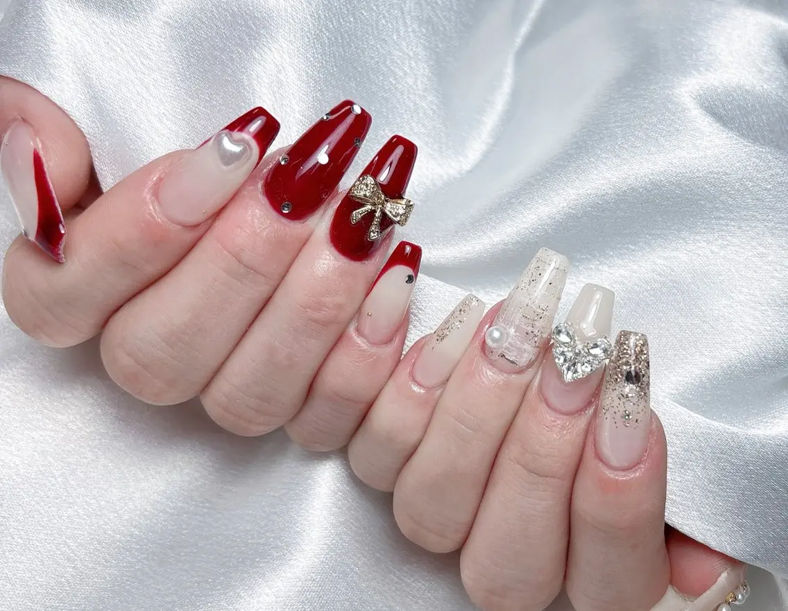 ネイル ハンドネイル Aura Nail 長さだし/パラジェルのネイルデザイン