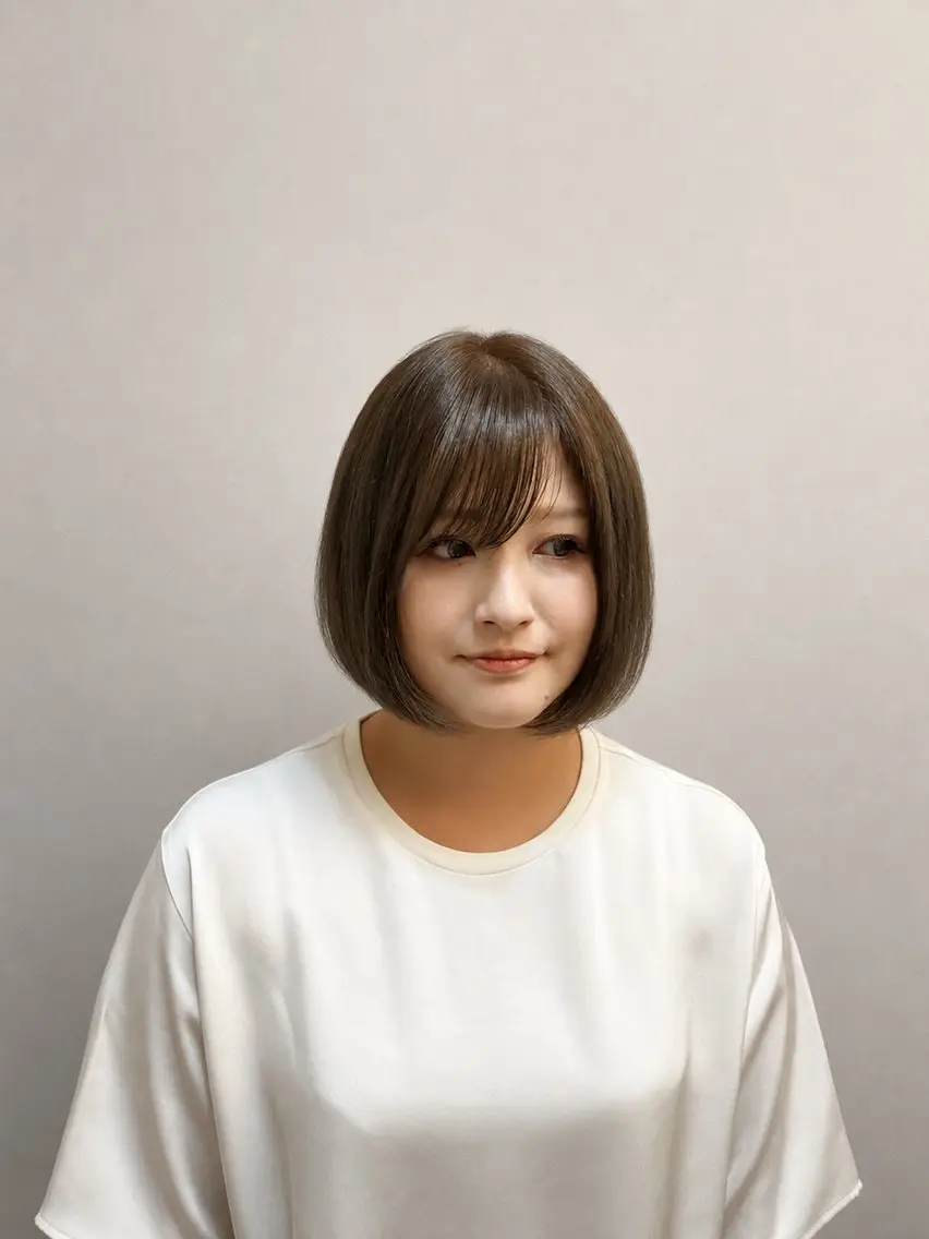 ミディアム カラー ベージュカラー グレージュ オリーブベージュ オリーブグレージュ オリーブグレー ヘアカラー トリートメント Hina /天神美容室のヘアスタイル