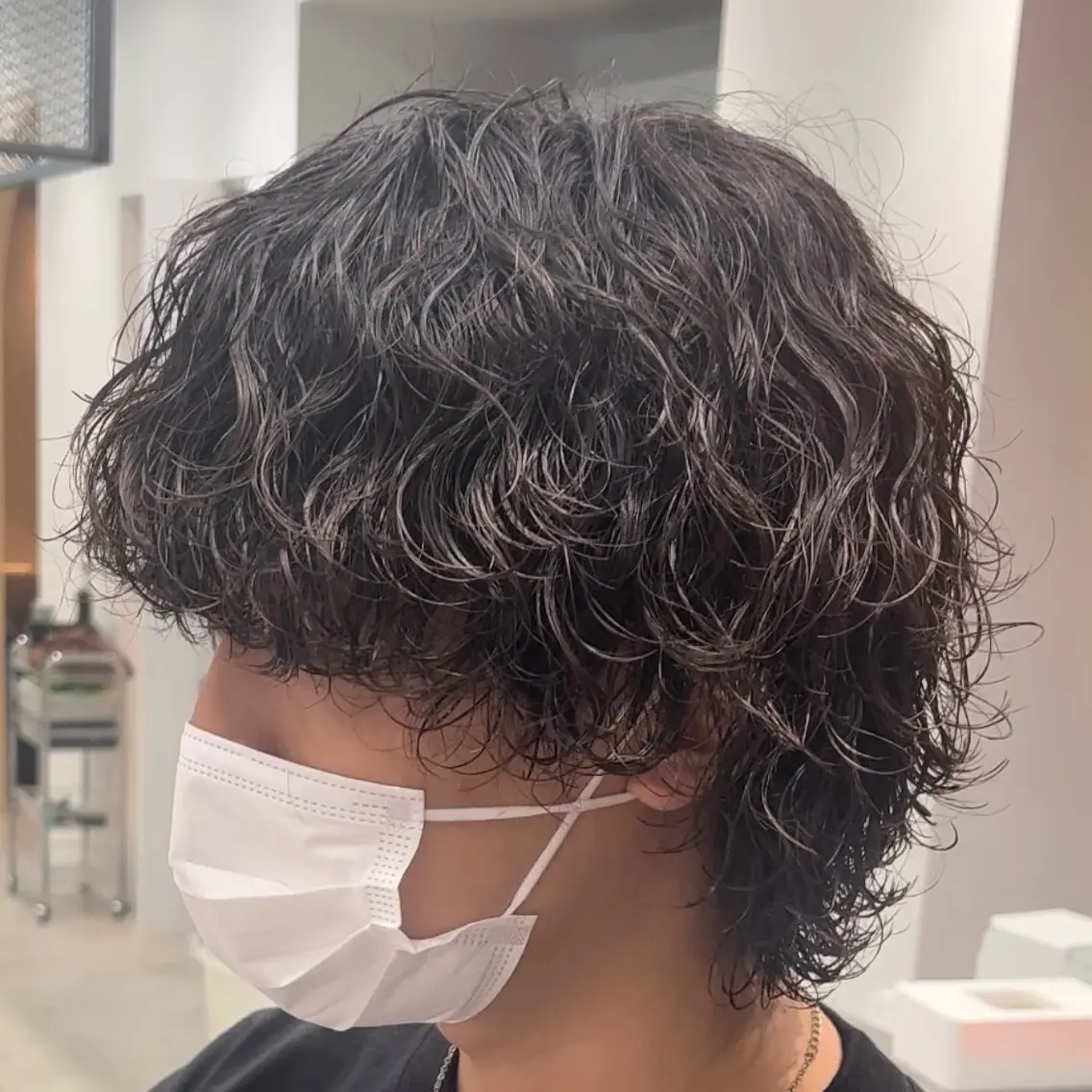 セミロング パーマ ヘアアレンジ メンズ fifth 石川 凪のヘアスタイル