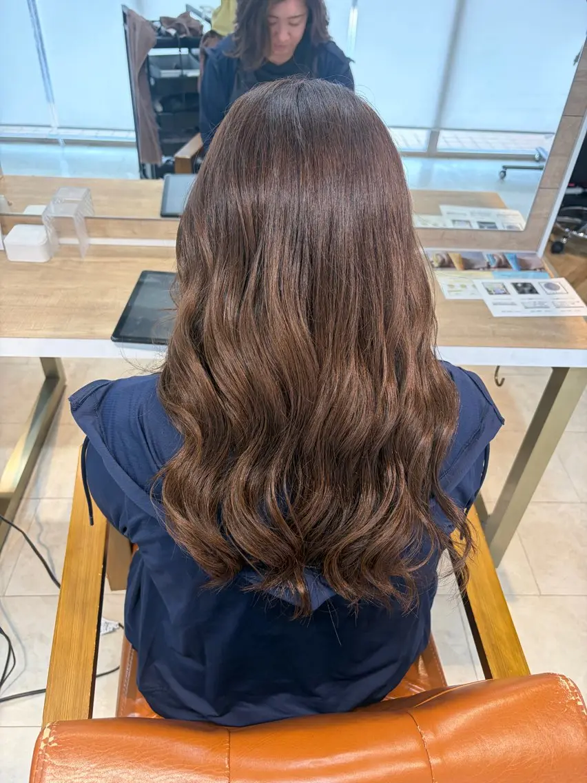 セミロング カット ヘアカラー トリートメント 緑区/艶髪 🦋柿下のヘアスタイル