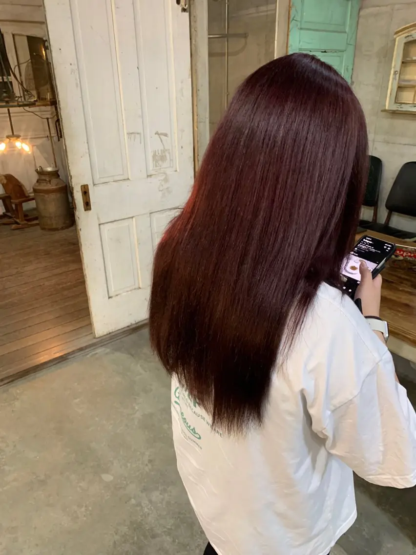 セミロング カラー キッズ ピンクカラー ravens代表 ヒロムのヘアスタイル