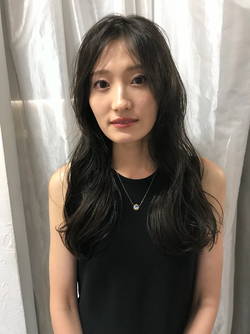 ミディアム カラー カット ヘアカラー トリートメント オリーブカラー/ 赤み消し特化/トモキのヘアスタイル