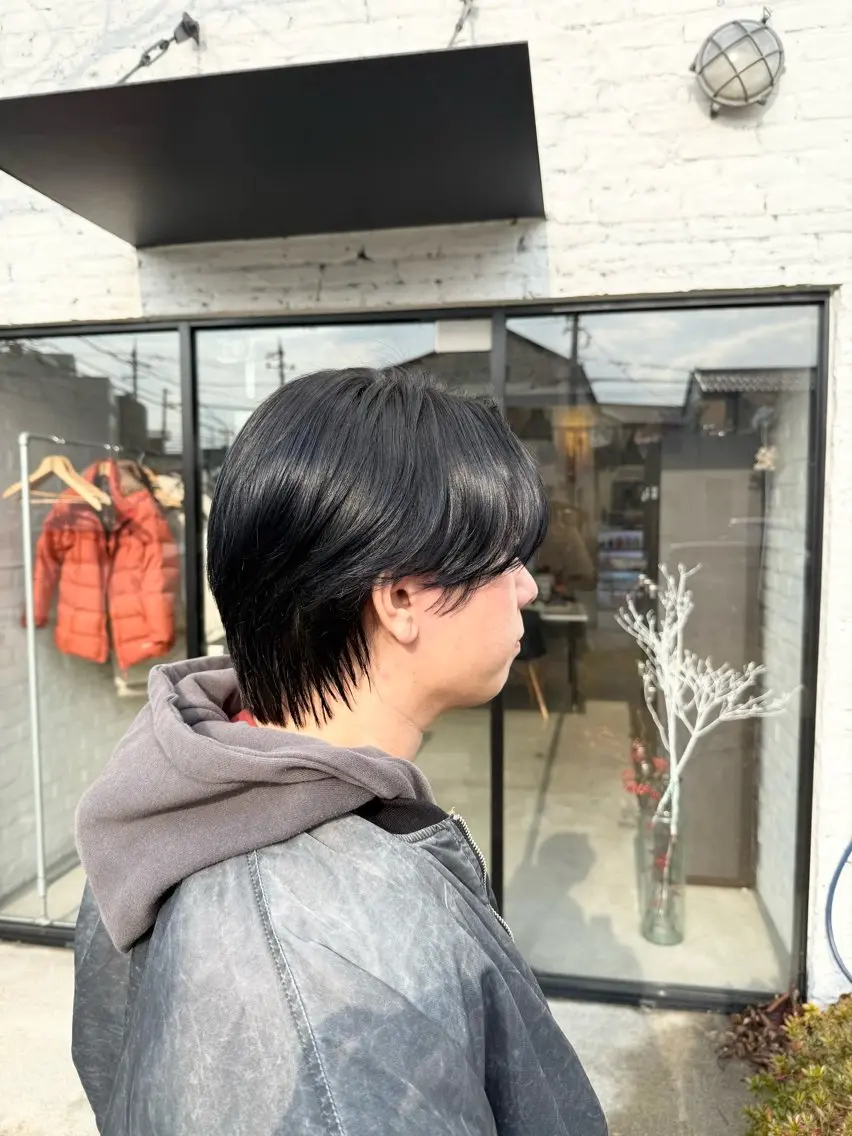 メンズ センターパート 森田 雄政のヘアスタイル