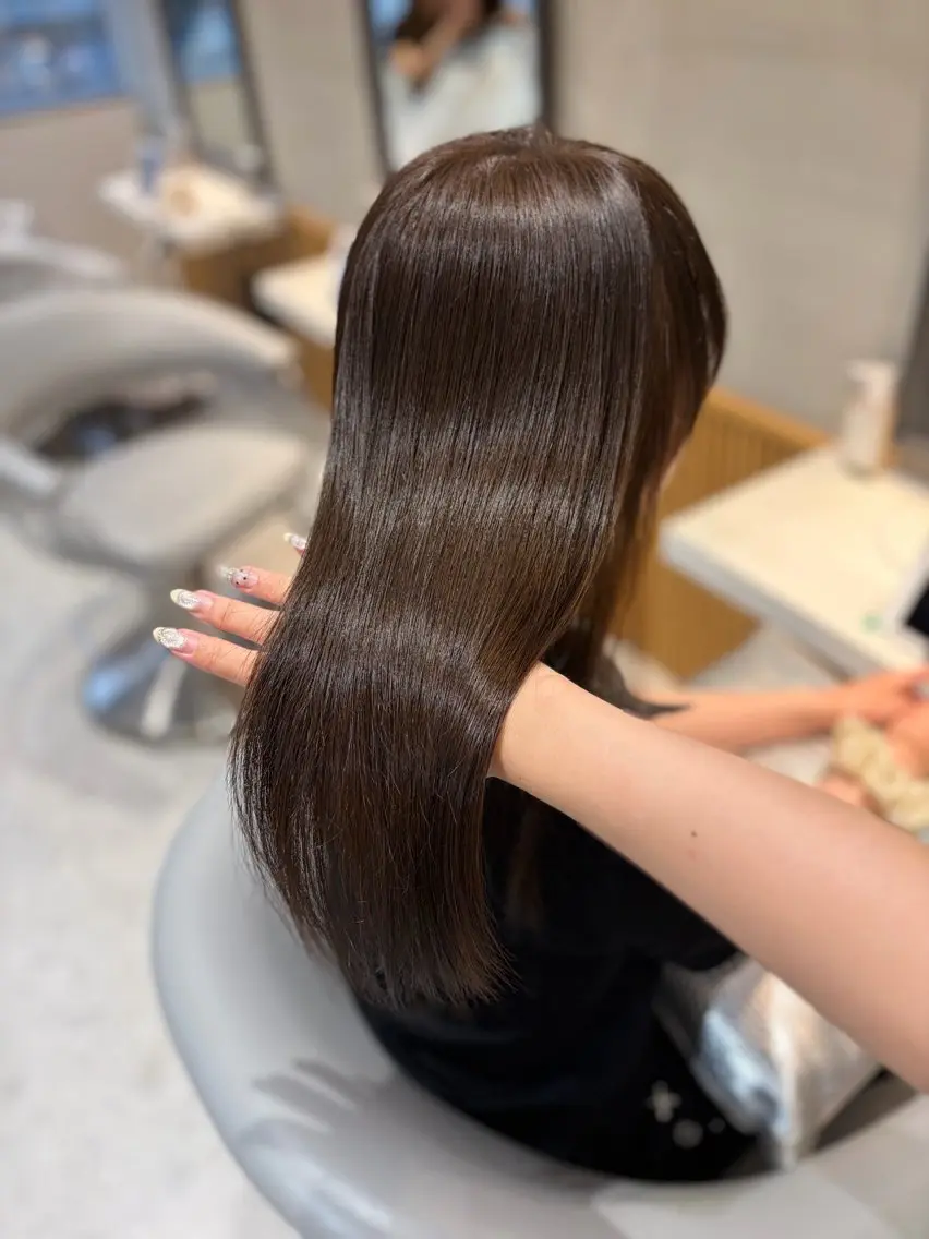 ロング カラー カット ヘアカラー トリートメント ヘアセット/レイヤー 縮毛矯正/はるか🎀のヘアスタイル