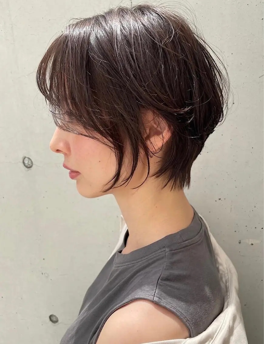 ショート カット ヘアカラー トリートメント Lino by hoNuaのヘアスタイル