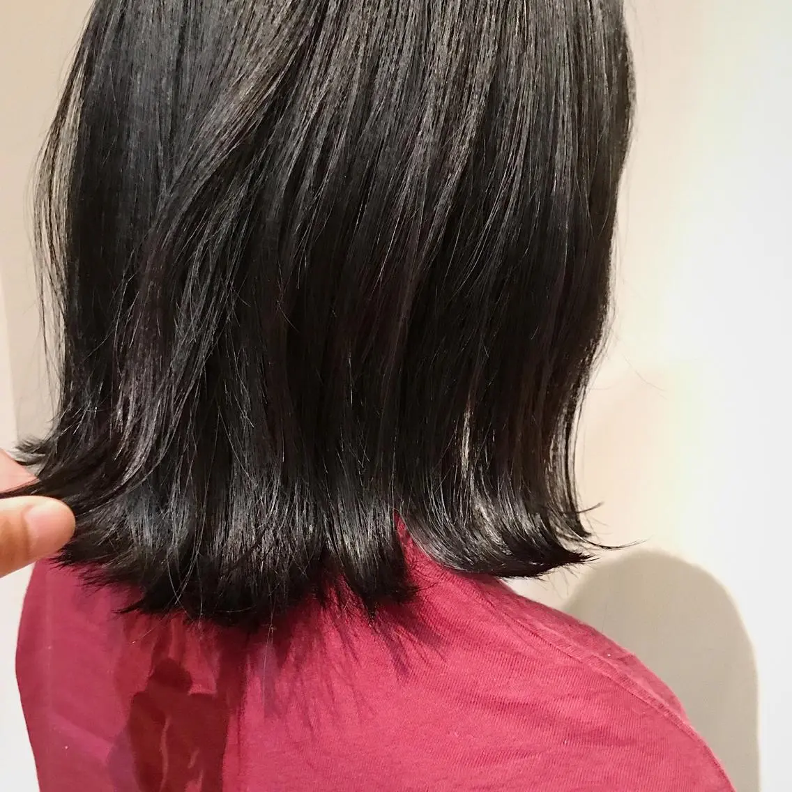 ミディアム カラー パーマ ヘアアレンジ グレージュ カット ヘアカラー トリートメント 松田 亮葉のヘアスタイル