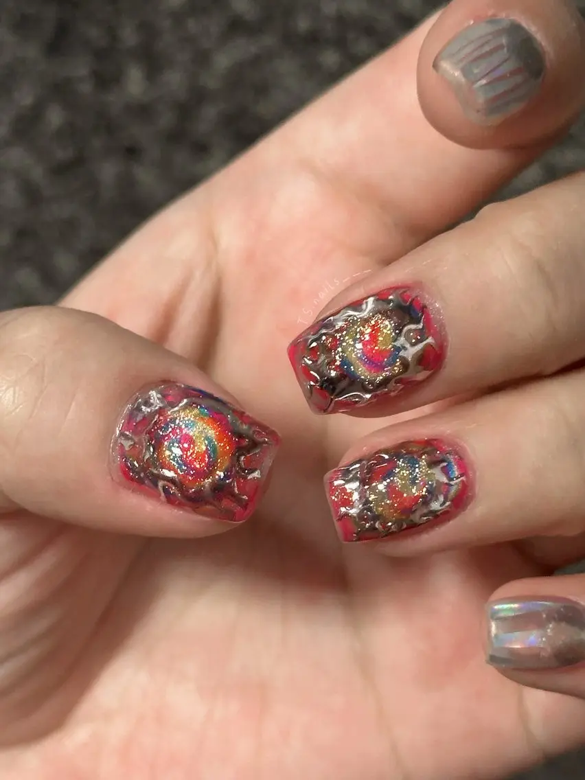 ネイル キラキラネイル マグネットネイル 持ち込み シンプルネイル ハンドネイル フットネイル ハンドケア TS. nails___のネイルデザイン