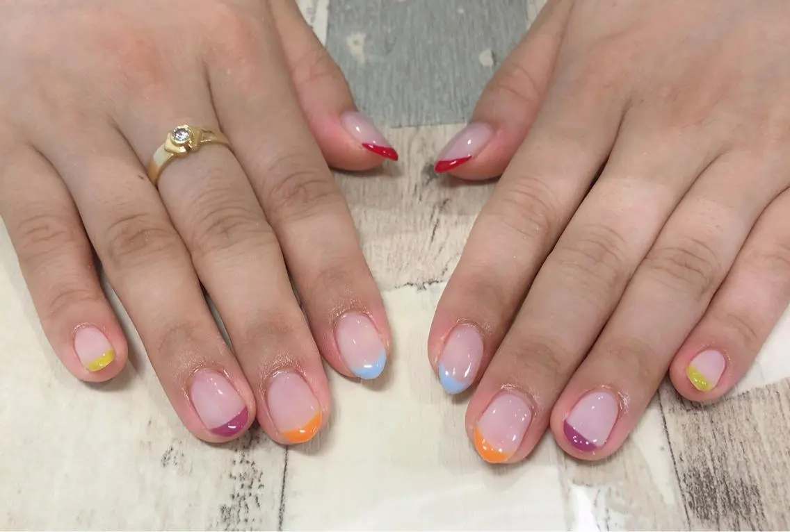 ネイル フレンチネイル Ebina Ryoのネイルデザイン