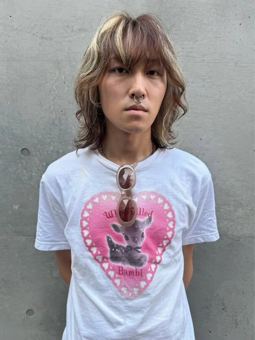 セミロング メンズ レイヤーカット カット ヘアカラー 神田橋 翔太郎のヘアスタイル