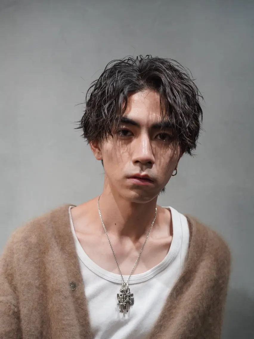 パーマ メンズ カット パーマ 川口 翔太郎（fifth）のヘアスタイル