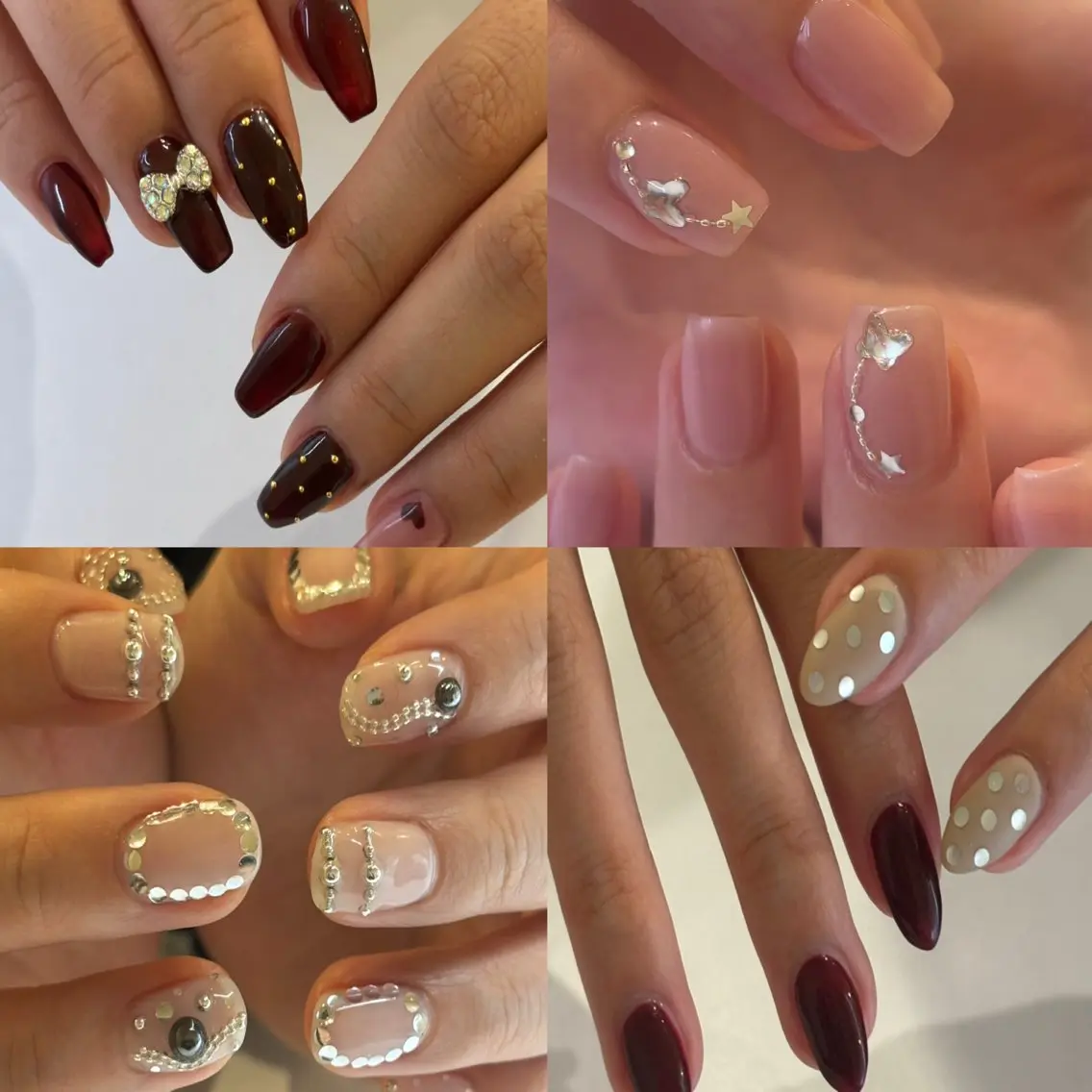 ネイル キラキラネイル 冬ネイル クリスマス ハンドネイル Ann nailのネイルデザイン