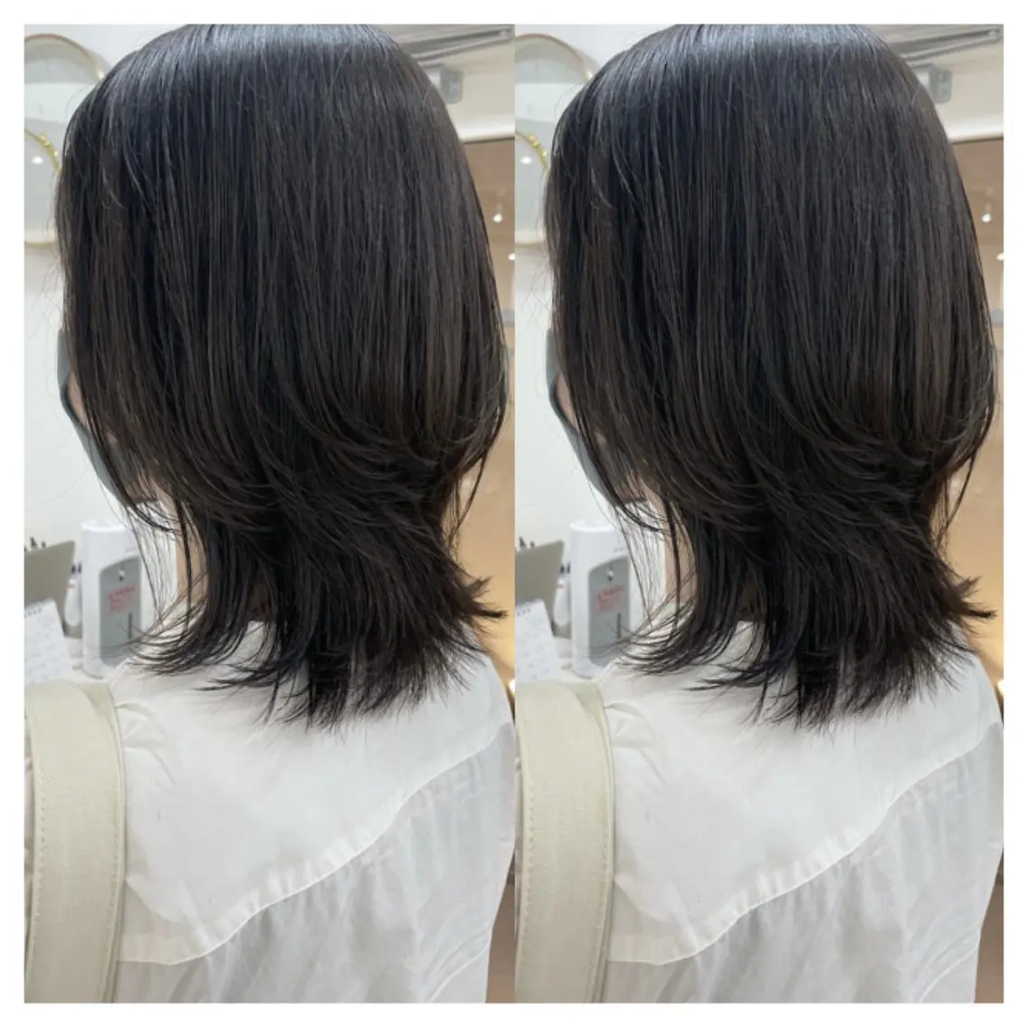 ミディアム カラー カット ヘアカラー トリートメント 村山 茉衣のヘアスタイル
