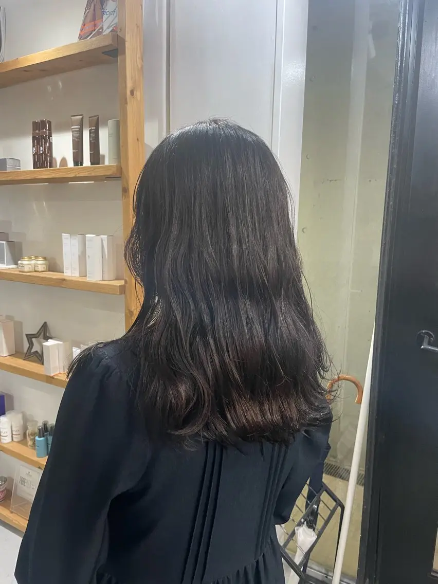 セミロング ヘアカラー ナチュラルカラー/ shungoのヘアスタイル