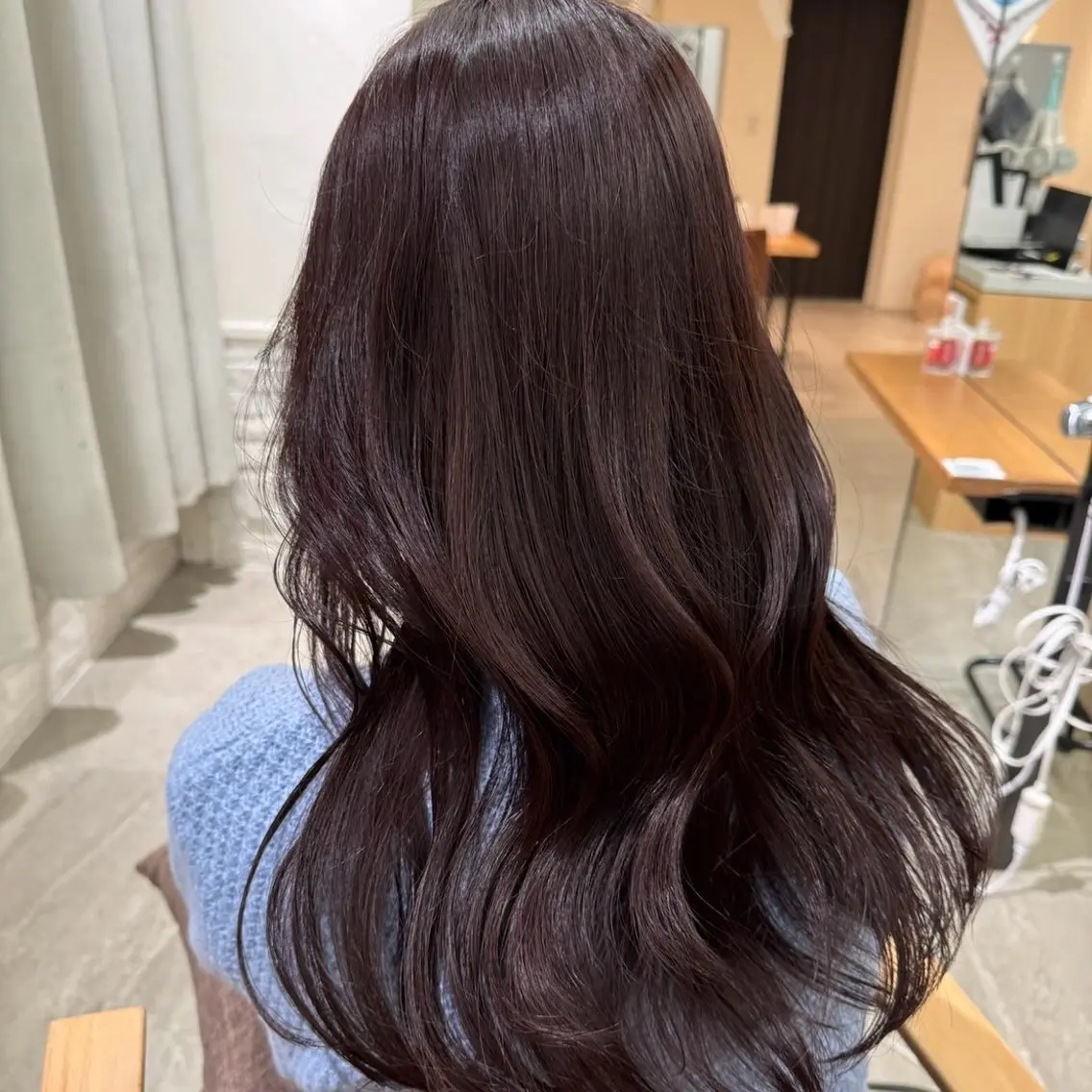 ミディアム カラー ヘアカラー トリートメント 透明感カラー/ 髪質改善/ゆっきーのヘアスタイル