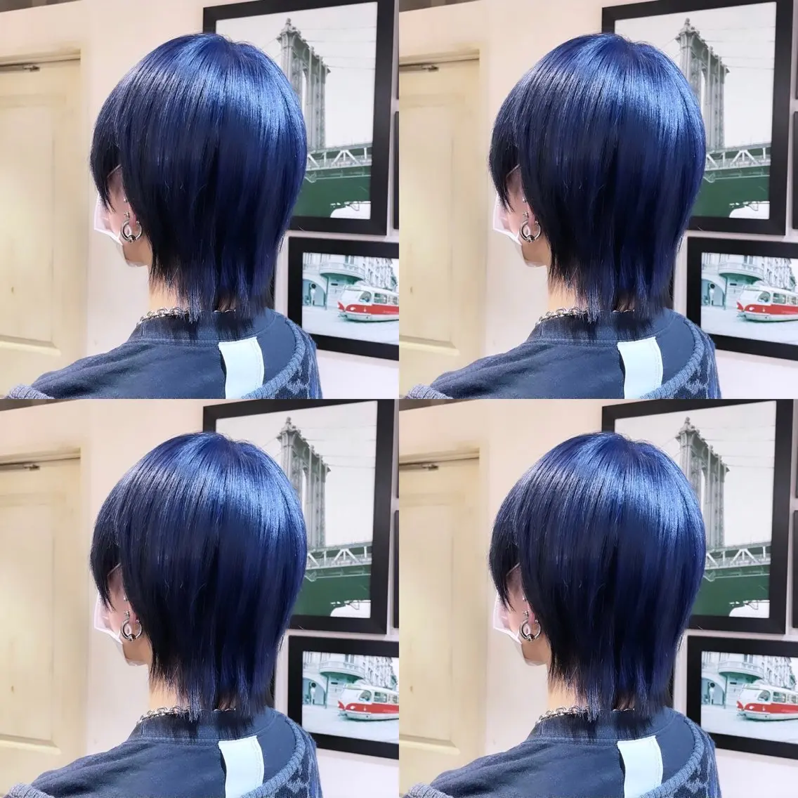 ショート カラー ネイビーカラー 🌟トップデザイナー 高橋🌟のヘアスタイル