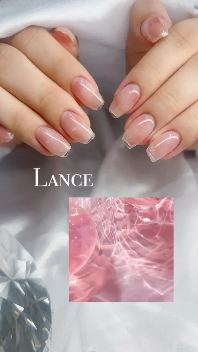 ネイル キラキラネイル 韓国ネイル ワンカラーネイル 夏ネイル ワンホンネイル ハンドネイル Lance nailのネイルデザイン